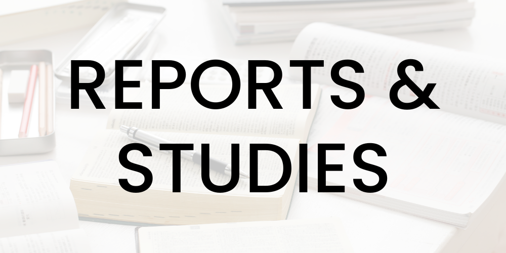 Text reads, "REPORTS & STUDIES."